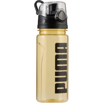 Bidon Puma TR Bottle Sportstyle 600 ml 053518 39 żółty z przezroczystym korpusem i czarną pokrywką