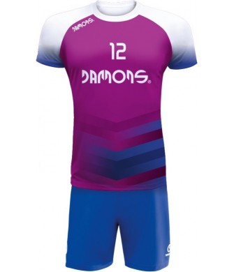 Strój Siatkarski Defender Pro P1 Junior Fioletowo-Niebieski