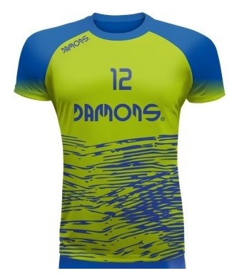 koszulka siatkarska defender pro p3 jasnozielono-chabrowa do siatkówki halowej z personalizacją