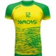 koszulka siatkarska defender pro p3 żółto-zielona do siatkówki halowej z personalizacją