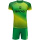 strój siatkarski defender pro p4 junior zielono-żółty z pełną sublimacją do szkół i siatkówki halowej