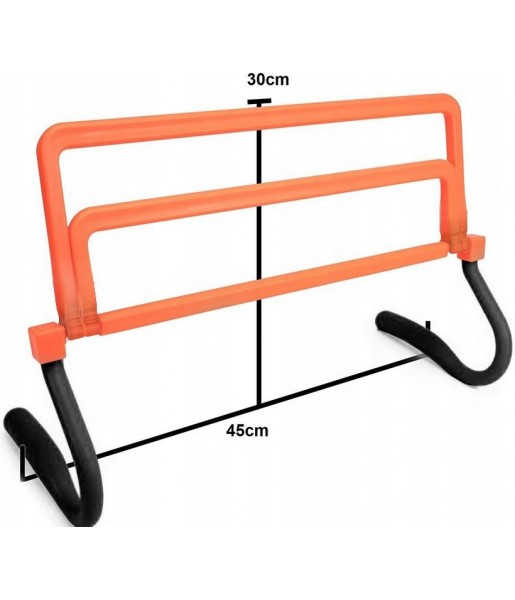 Płotek Treningowy Koordynacyjny 3 Wysokości - Zestaw 6 sztuk