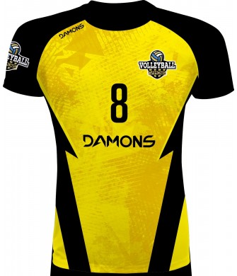 Koszulka Siatkarska Defender Pro P5 Junior Żółto-Czarna