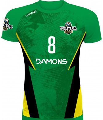 Koszulka Siatkarska Defender Pro P5 Junior Zielono-Czarna