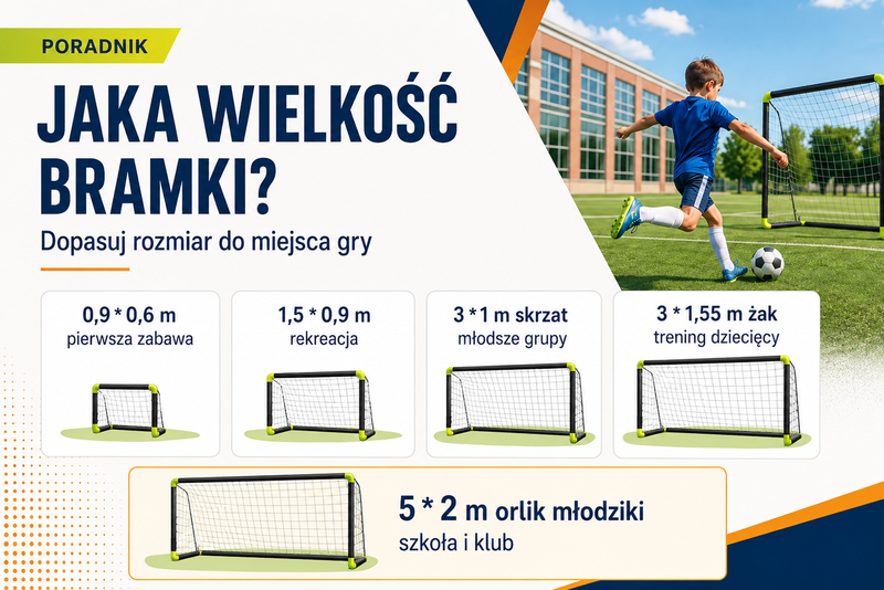 Rozmiary bramek piłkarskich dla dzieci w filtrze kategorii MANOM
