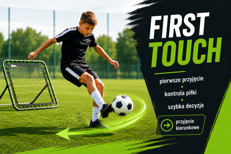 First touch w treningu piłkarskim z rebounderem