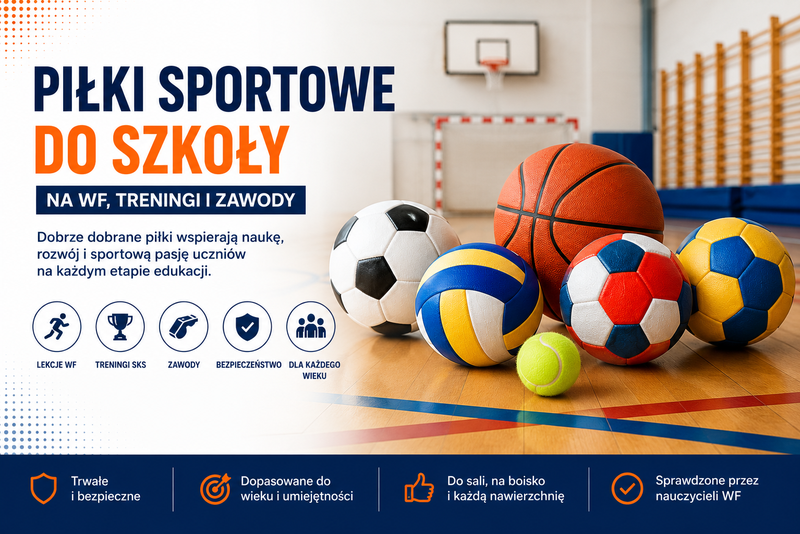 Piłki sportowe do szkoły na WF treningi i zawody