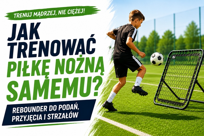 Rebounder piłkarski do samodzielnego treningu podań, przyjęcia i strzałów